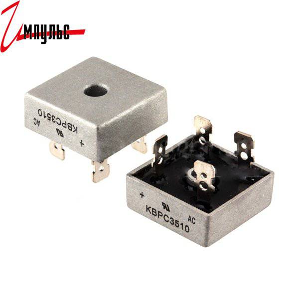 Детальные фото Диодный мост KBPC3510 (MB3510) 1000V 35A в интернет магазине Импульс-Электронные компоненты