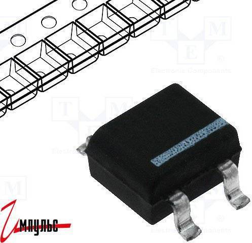 Детальные фото Диодный мост MB8S smd 800V 0.5A в интернет магазине Импульс-Электронные компоненты