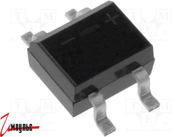 Детальные фото Диодный мост DB107S smd 1000V 1A в интернет магазине Импульс-Электронные компоненты