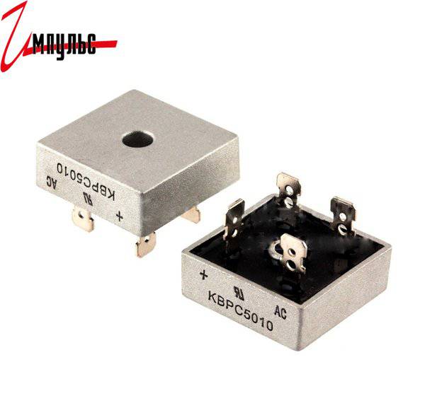 Детальные фото Диодный мост KBPC5010 (MB5010) 1000V 50A в интернет магазине Импульс-Электронные компоненты