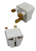 Переходник DAYTON AD-2 штекер АС 3 pin x гнездо универсальное (белый)