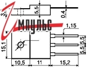 Транзистор 2SA1695(0)  140V 10A PNP MT-100