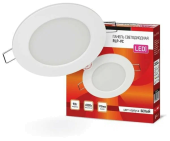Светильник InHOME RLP-VC 9Wt 6500K диаметр 118мм. белый IP40