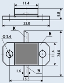 Транзистор КТ9101АС  50V 7A