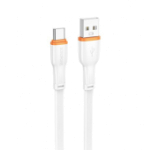 Шнур USB для Type-C Borofone BX118  1.0м,3.0А,ПВХ,плоский