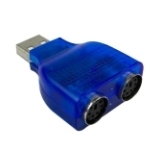 Переходник USB A(штекер)-2 гнезда PS/2