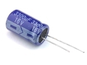 Конденсатор ECAP 3300мкФ 16В компьютерный 13*25