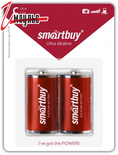 Фото Батарейка LR20 1.5V SMARTBUY в интернет магазине Импульс